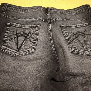 Rhinestone decorated jeans